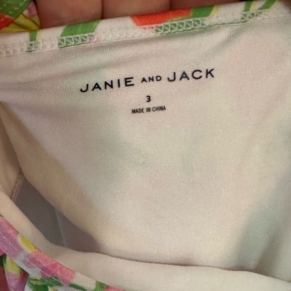 Janie & Jack Floral Ruffle Bikini Set size 3T - Picture 4 of 5